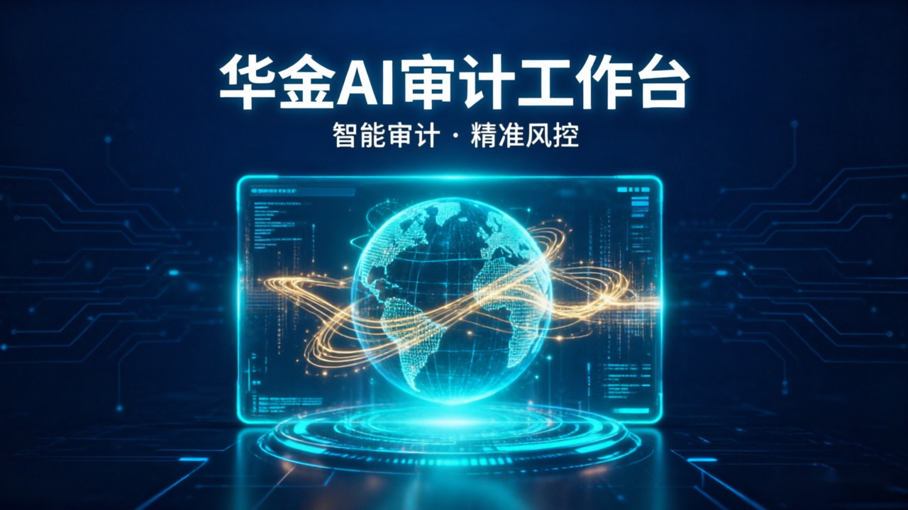 华金AI 审计工作台 Banner：智能审计与精准风控