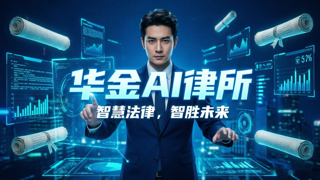 华金AI 律所工作台 Banner：诉讼资金调查与取证